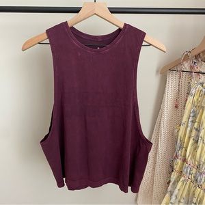 Spiritual Gangster Burgundy Tank Top